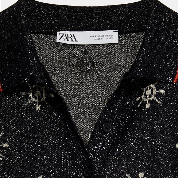 Zara Printed Sweater Top - Picture 9 of 13